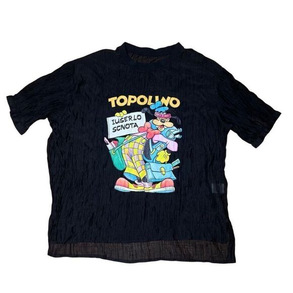 Vintage Disney Topolino Women’s Top Blouse XL - Picture 1 of 5